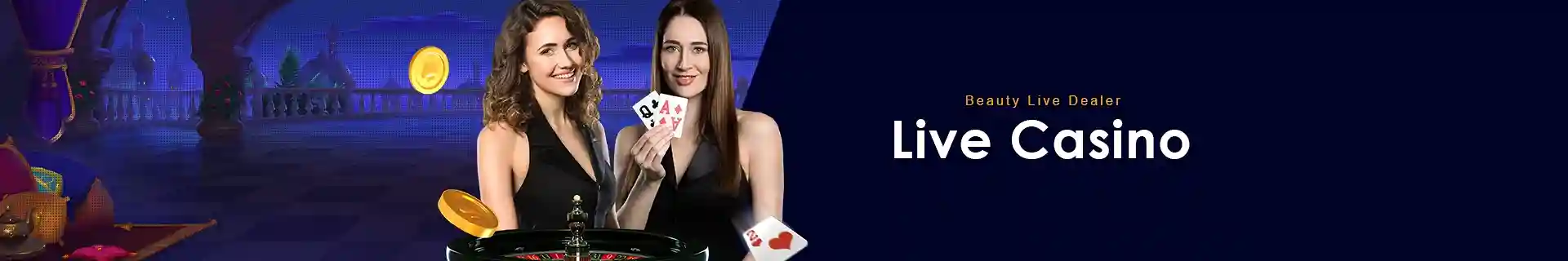 Live dealer in a luxurious JLSSS online casino setting